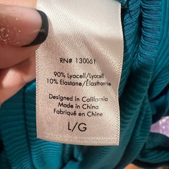 NWT L Space Hayden dress women's size large long with side slit - Picture 14 of 16